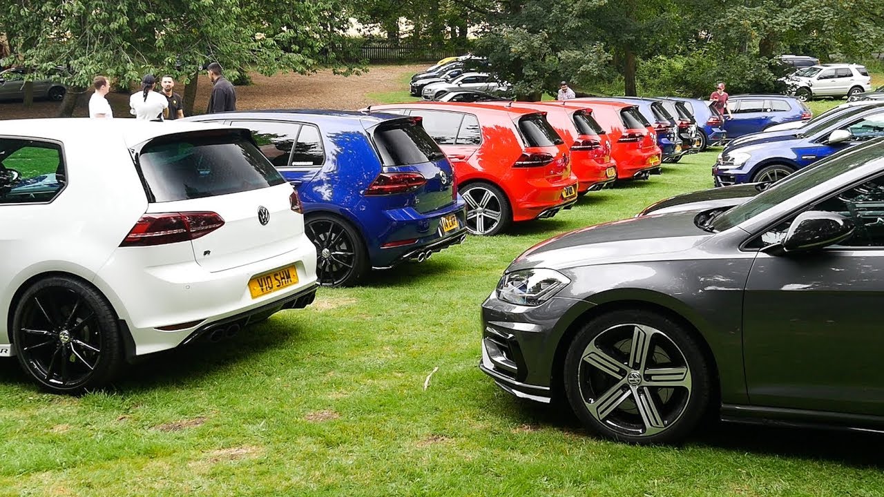 10,000bhp Worth Of Golf R's at Caffeine & Machine!