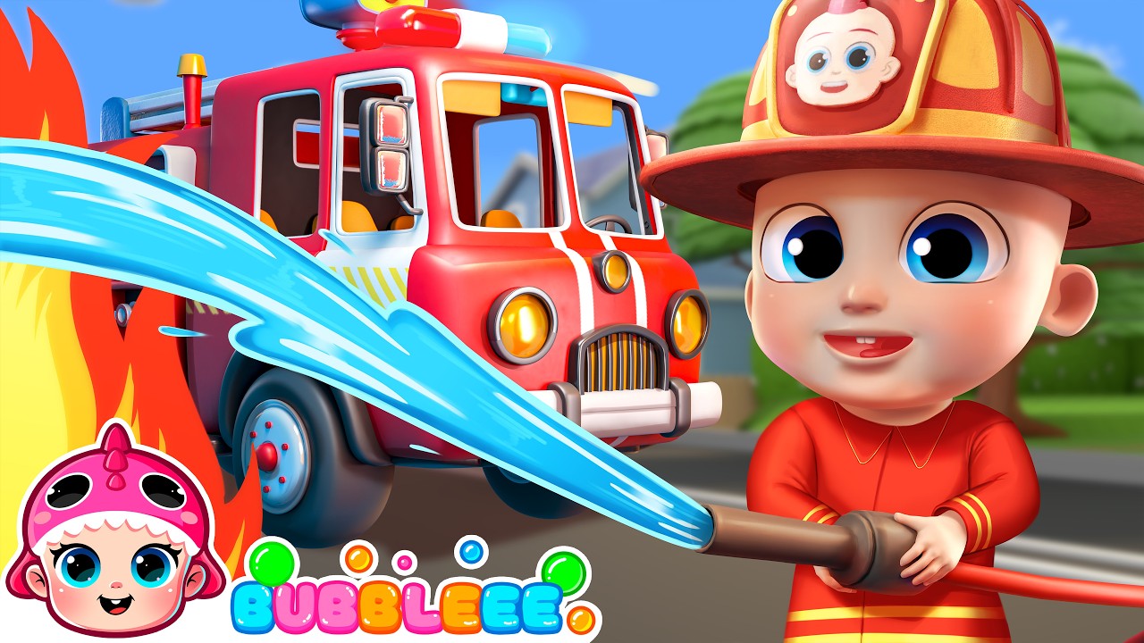 🚒 The Firefighter Song + MORE | Bubbleee Nursery Rhymes & Kids Songs 🌟