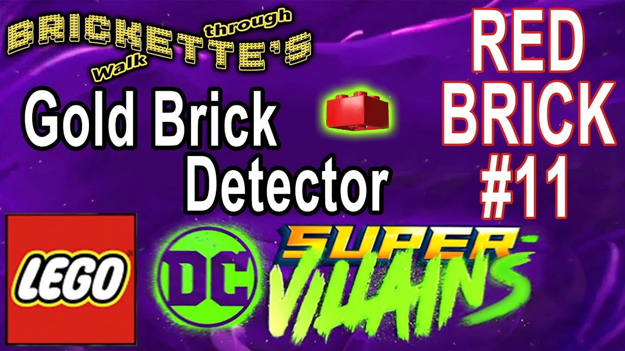 Детектор золотых кубиков. Красный кубик в части 11 (уровень 11): «Апокалипсис, ВАУ!» в LEGO DC Su...