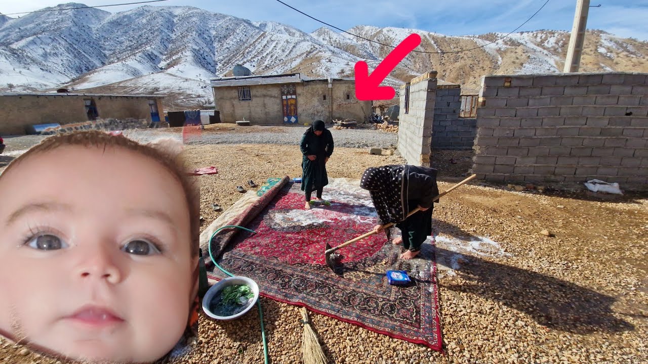 The role of the grandmother in strengthening family bonds: helping the bride wash the carpet