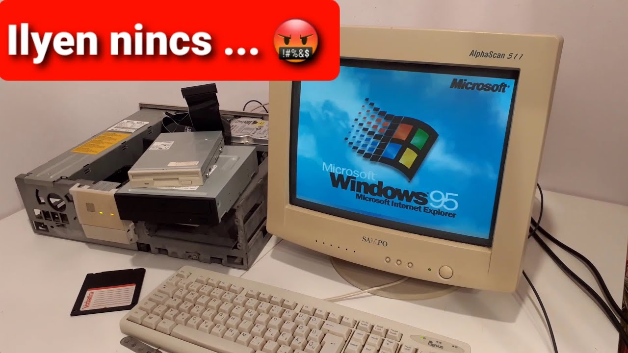 Nem árt ha van ca$h, azaz a 486-os újragondolva (Teljes Windows 95 telepítés) - RETRO PC #2