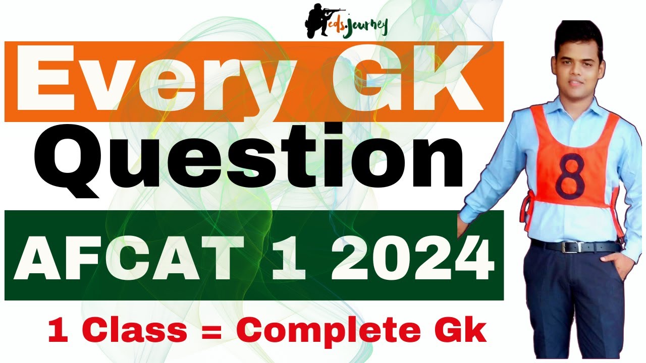 AFCAT 1 2024 Every question of  Static GK  . AFCAT 2024 GK.