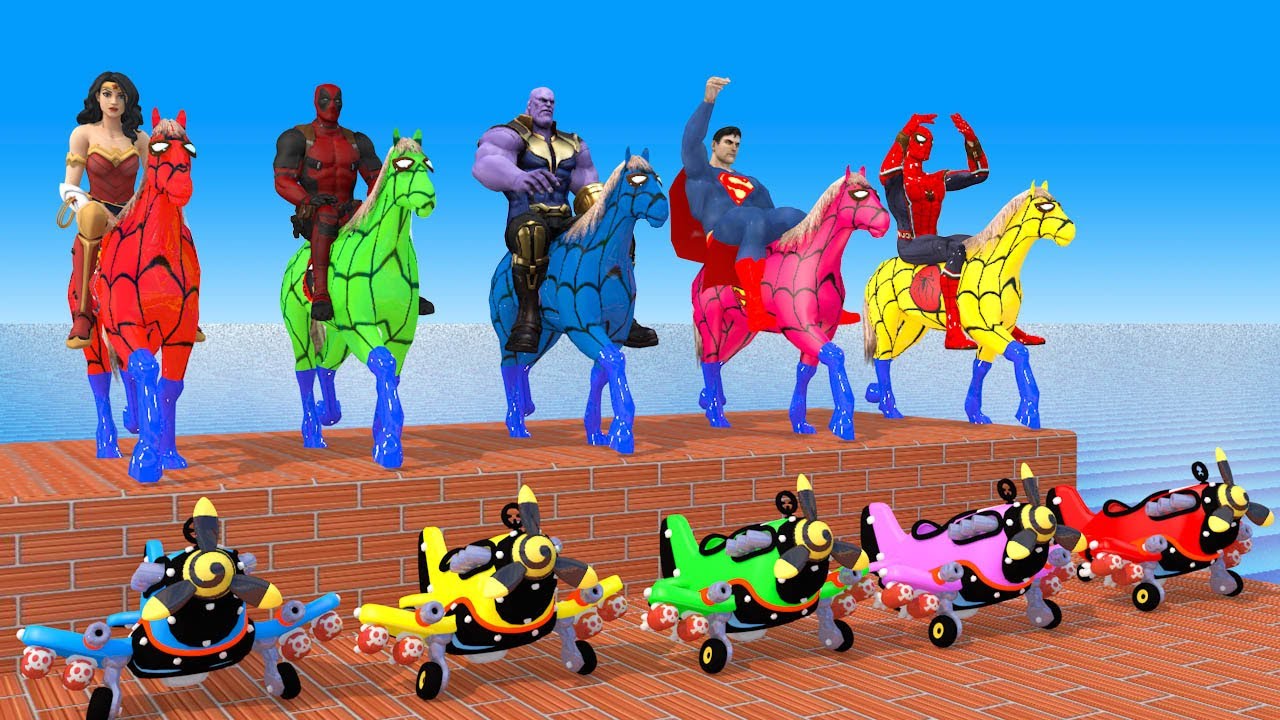 Super Long Slide Game with Cow Elephant Gorilla Hippopotamus Tiger 3d Animal Game Funny 3d Animals