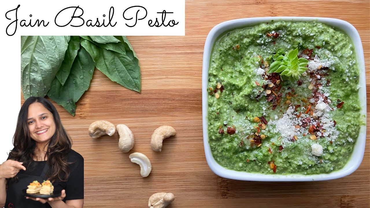 જૈન બેસિલ પેસ્તો દીપ | Jain Basil Pesto Dip |Try this recipe with Khakra|Sayalis Kitchenette| EP 164