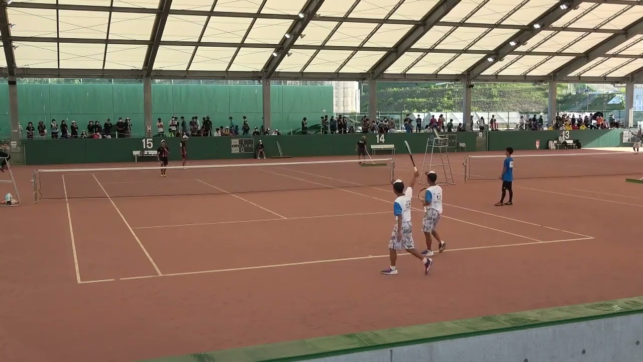 2022年IH ソフトテニス 男子個人 3回戦 富山陽太・川﨑康平 都城商(宮崎) vs 河村颯希・大竹公陽 昭和学院(千葉)