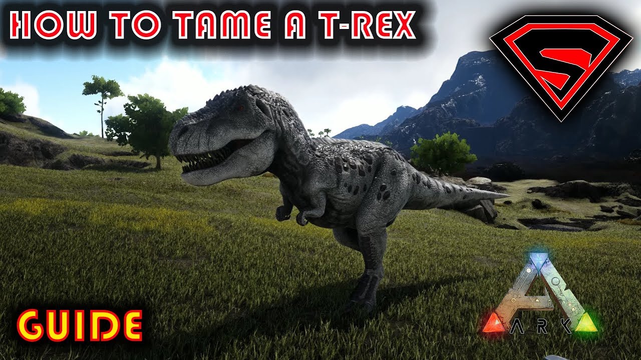 ARK HOW TO TAME A REX - HOW TO SOLO TAME A REX 2019
