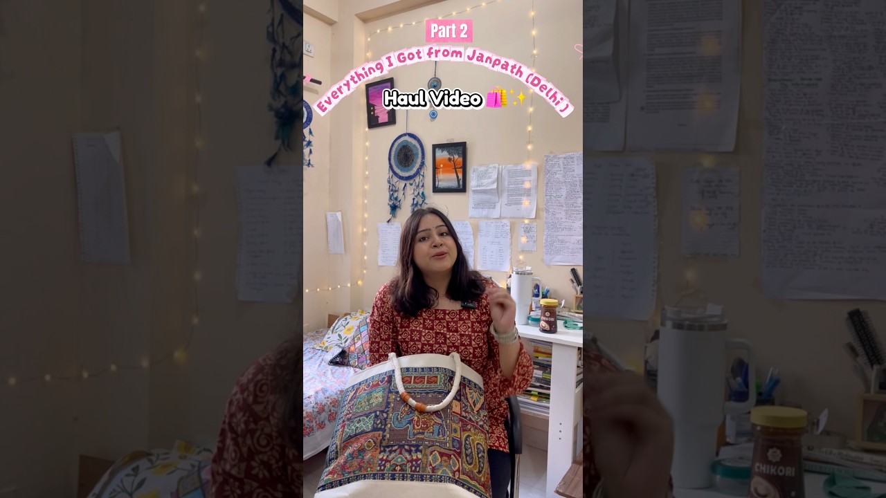 Everything I Got from Janpath Market 💸 💕| Affordable Delhi Haul #trendingshorts #delhi #janpath