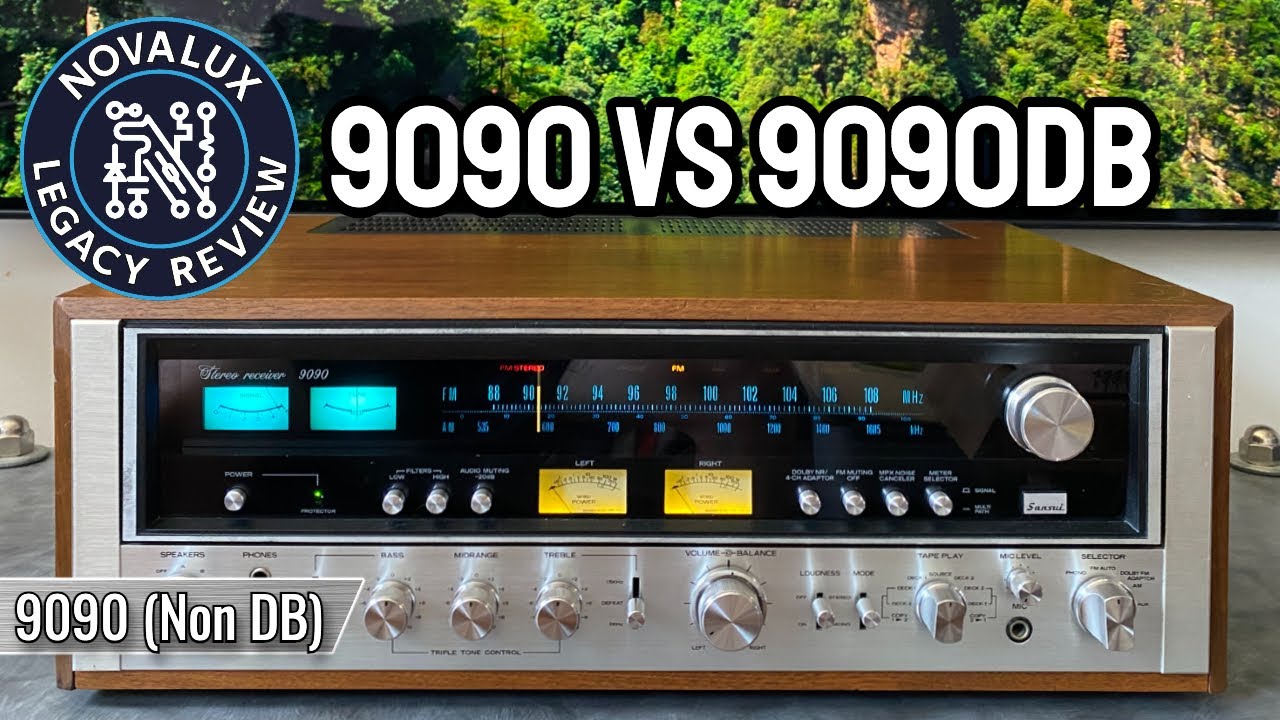 Sansui 9090 (Non DB) Restoration Review & Comparison to 9090DB