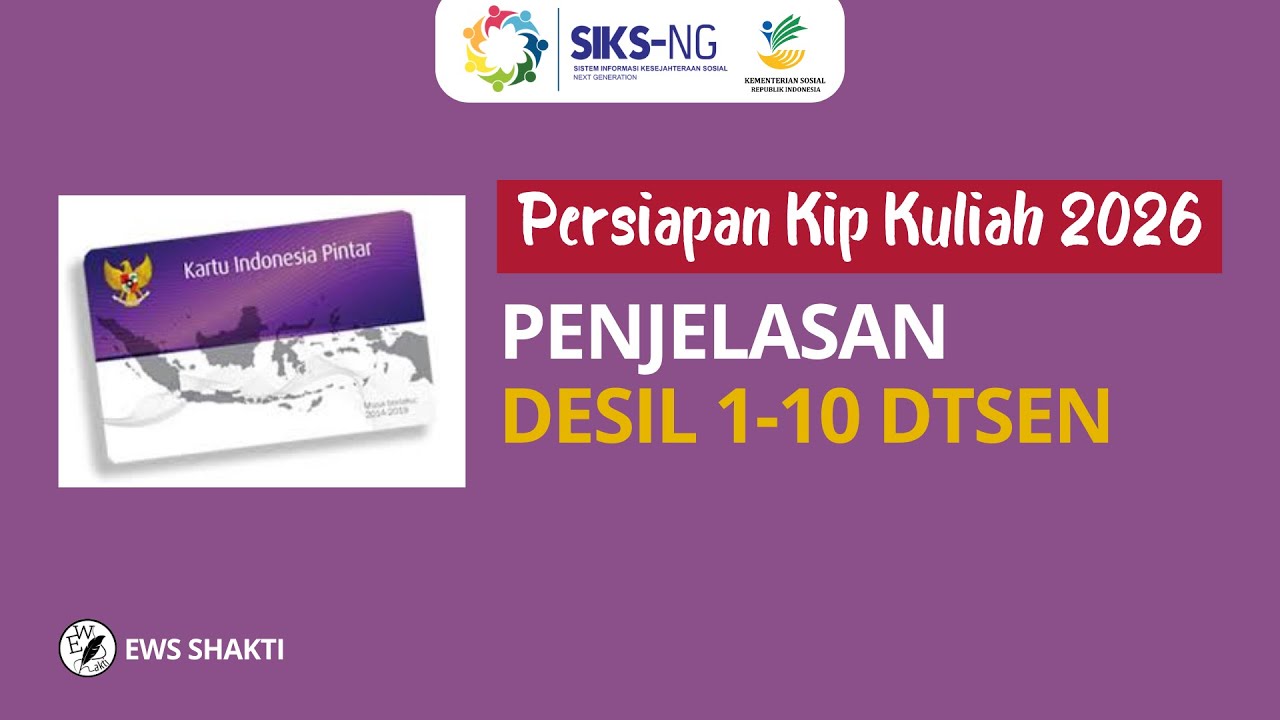 Penjelasan Desil 1-10 dalam Seleksi KIP Kuliah #kipkuliah #kipk