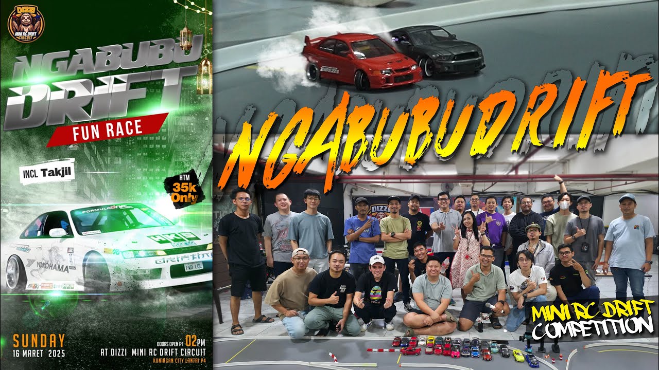 MINI RC DRIFT COMPETITION 1/24 [ NGABUBRACE ] THROWBACK & HIGHLIGHT [ 16MARET2025 ] EDISI BUKBER