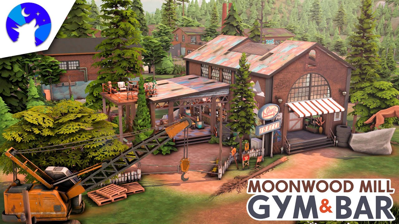 Moonwood Mill Gym & Bar // Werewolves 🐺 | NO CC | The Sims 4 Speed Build