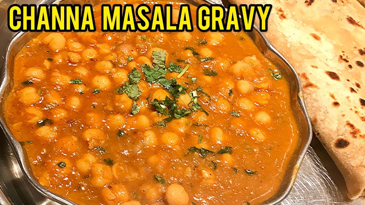 Channa Masala Gravy Recipe For Chapathi,Poori,Butura With english Subtitles|Chana masala Side Dish