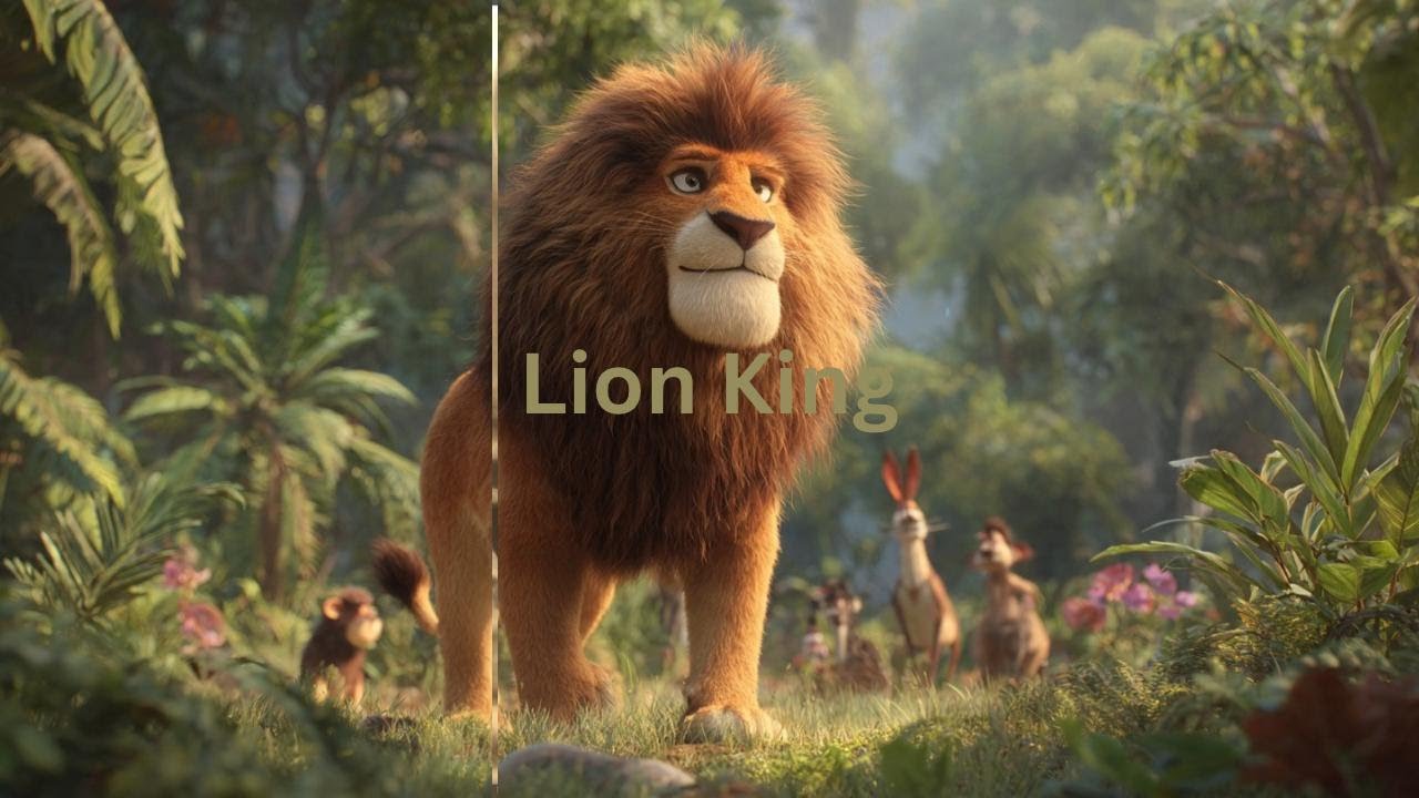 Lion King / Lion and Fox in Jungle#cartoon#Desneytime#bachaparty