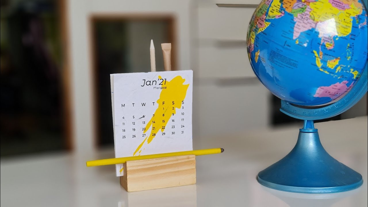 Plant Your Dates With Plantable Seed Paper Desktop Calendar