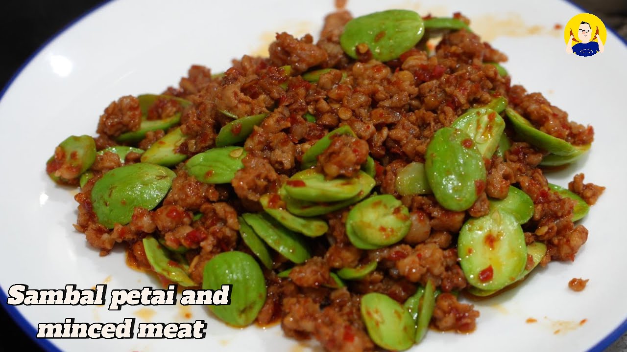 A very popular dish at zap fan stalls | Sambal petai and minced meat