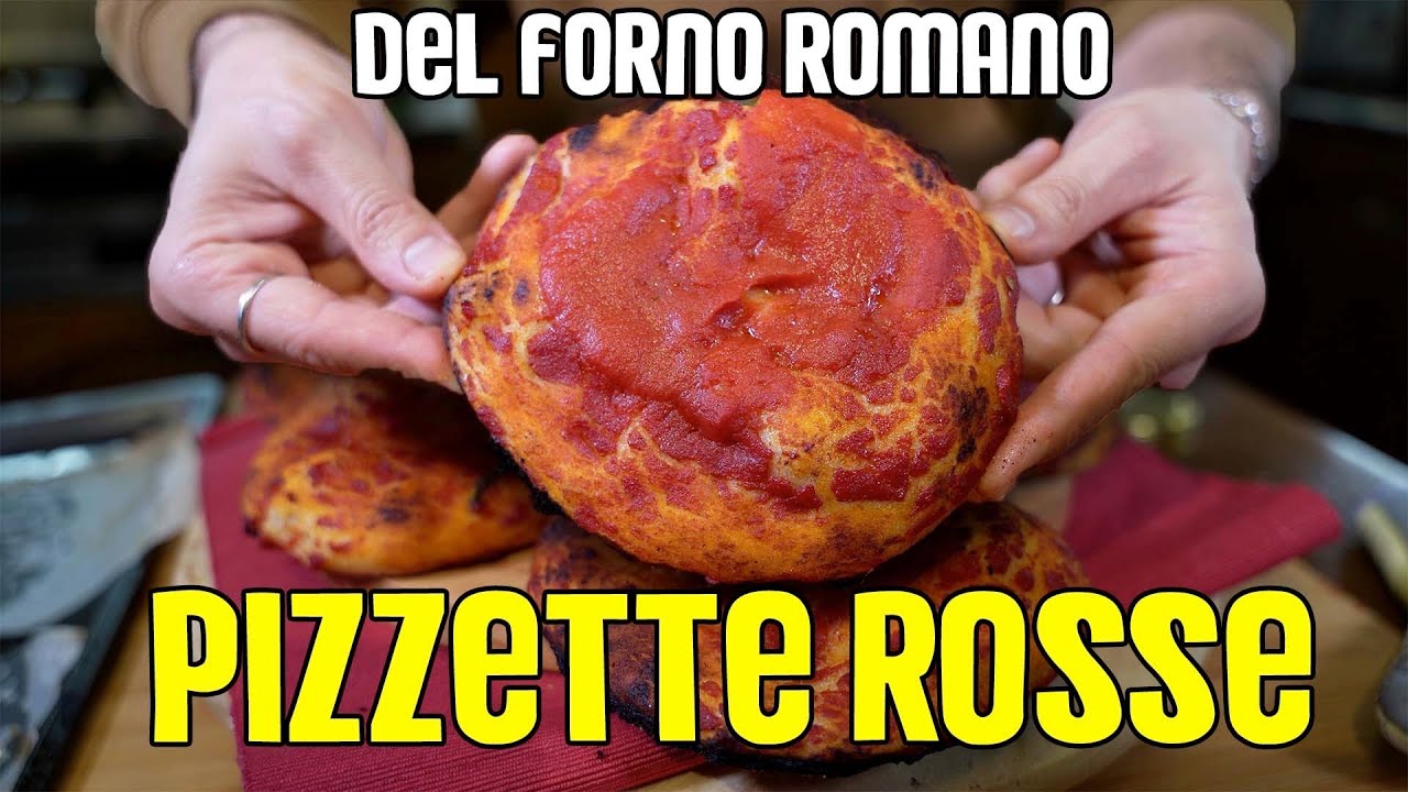 PIZZETTE ROSSE BUONE COME QUELLE  DEL FORNAIO * RISULATO FAVOLOSO e PRONTE IN 3 ORE *