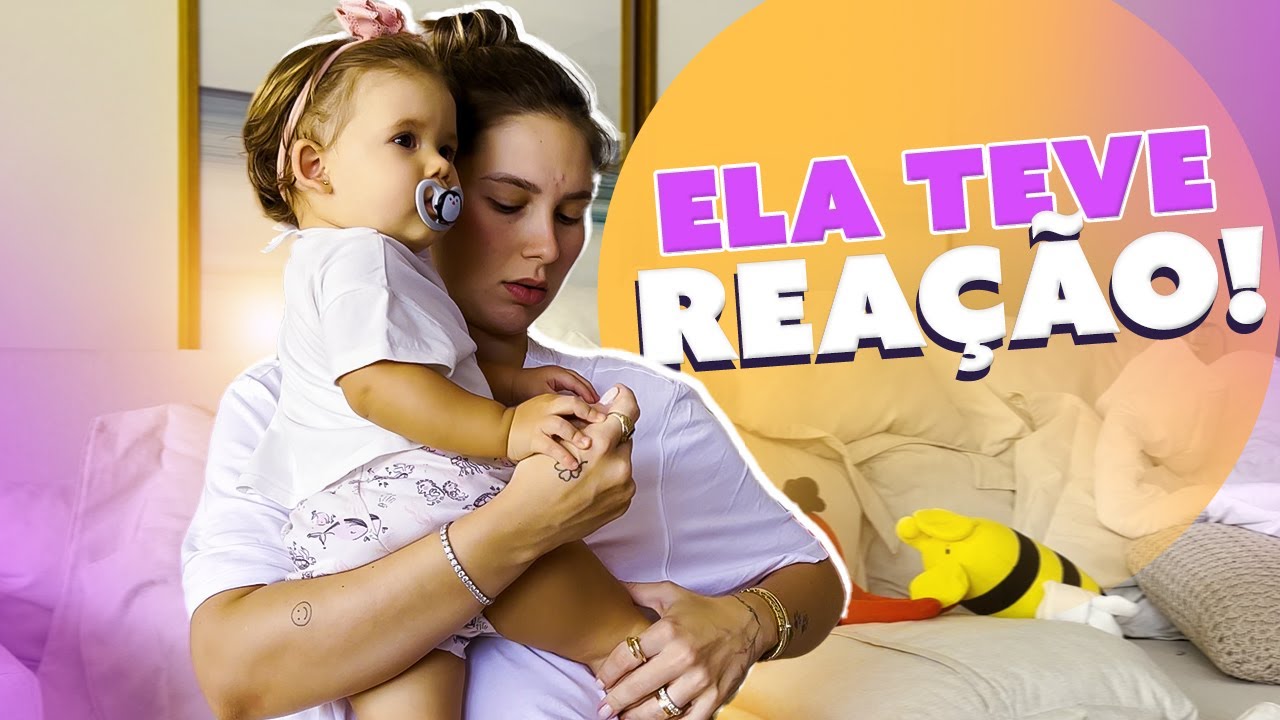 MARIA ALICE TOMOU 2 VACINAS E TEVE REAÇÃO PELA PRIMEIRA VEZ!!