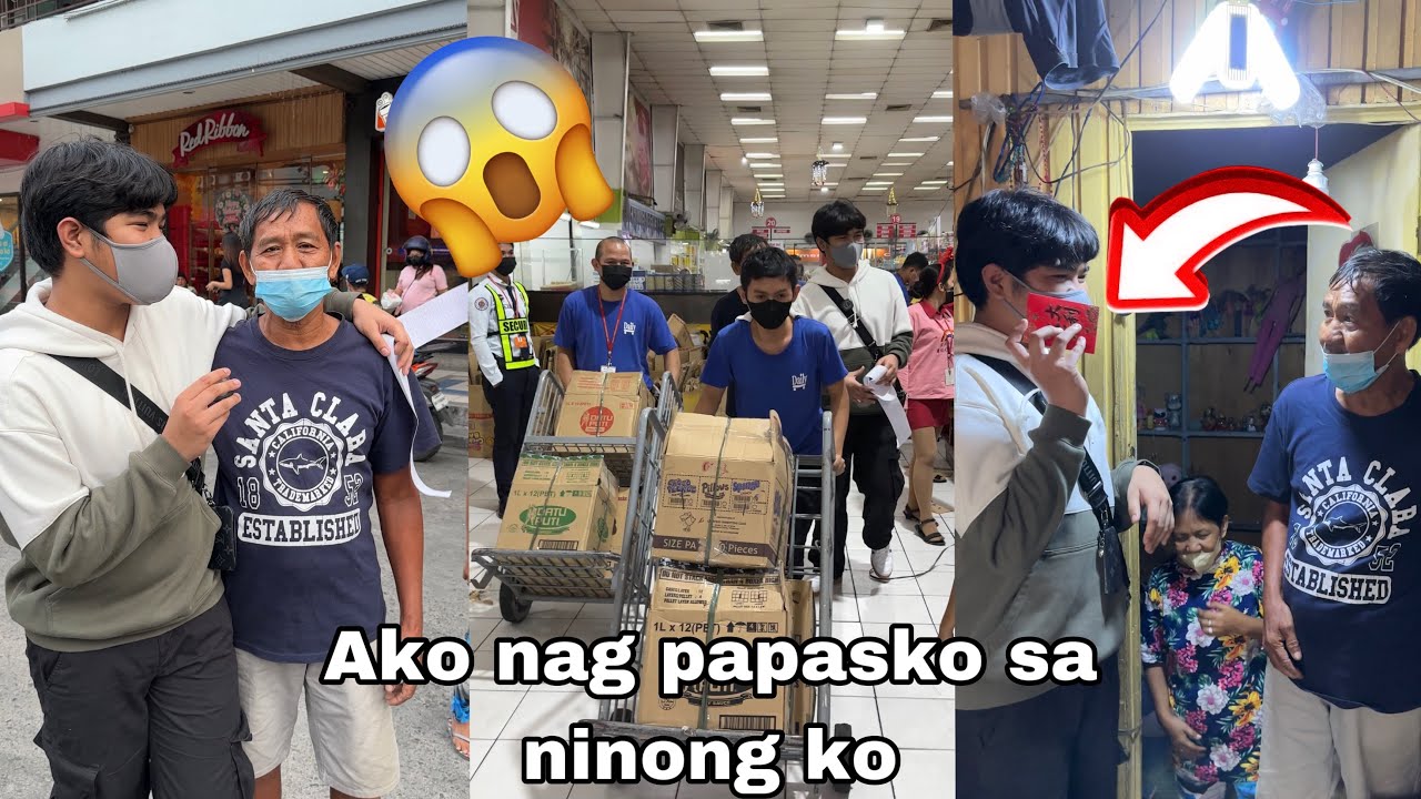 PUMUNTA AKO SA NINONG KO AT AKO ANG NAG BIGAY NG BONGANG PAPASKO!!?