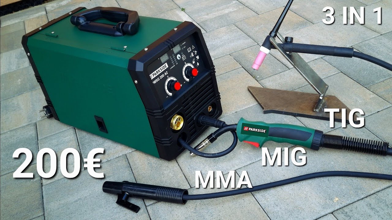 Мульти синергетический сварочный аппарат MIG/MAG 3 в1 Parkside PMSG 200 A2. ММА/ТИГ. Дерьмо или удар