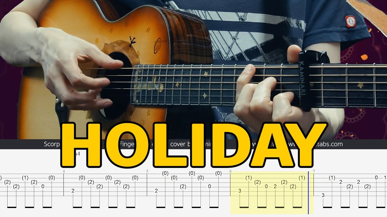 Scorpions &ndash; Holiday. Fingerstyle Guitar Tabs