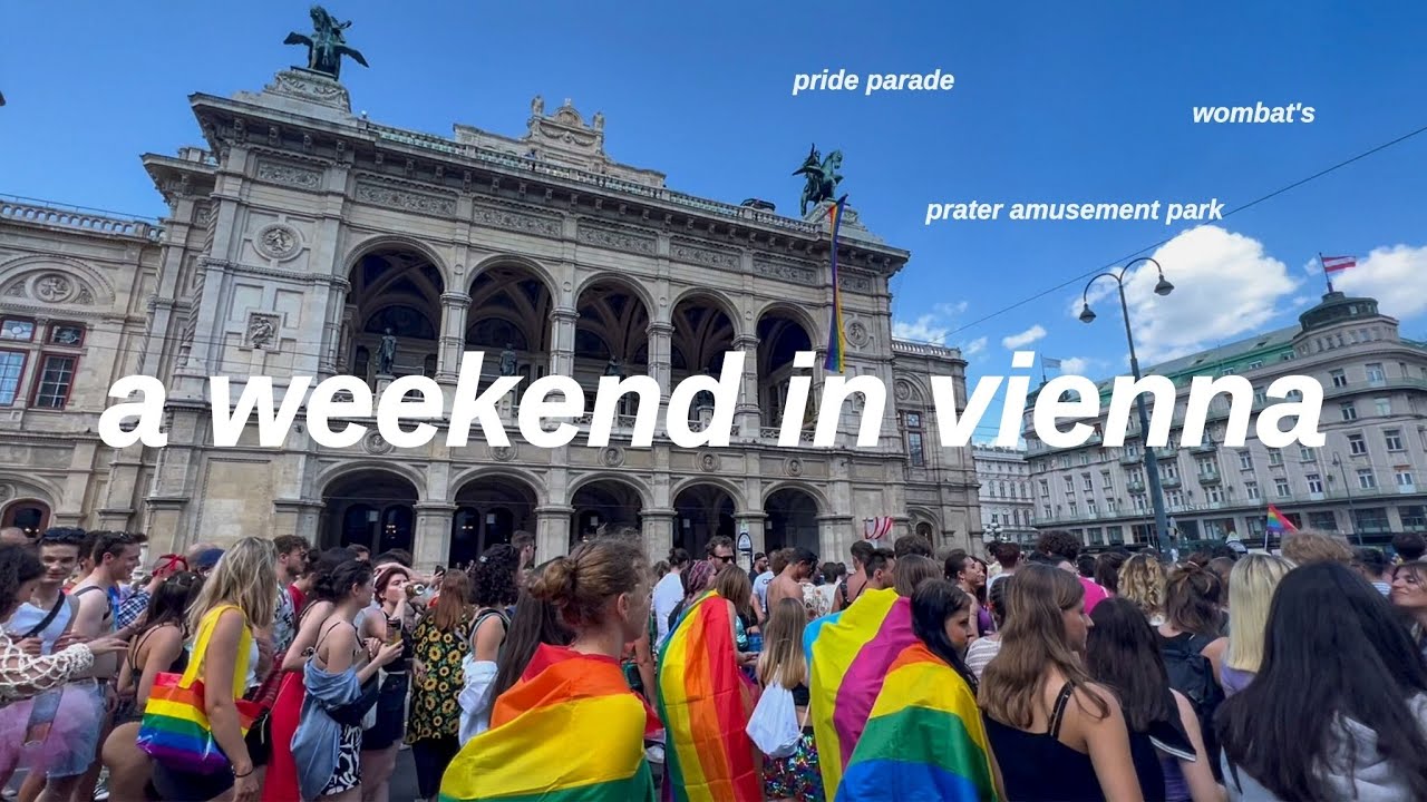 a weekend in vienna travel vlog (prater amusement park, pride parade, schönbrunn palace, wombat's)