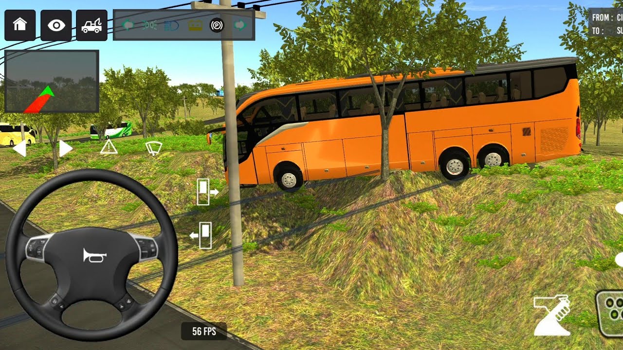 Indonesia Coach bus driving | Euro bus simulator 2025 Android gameplay 