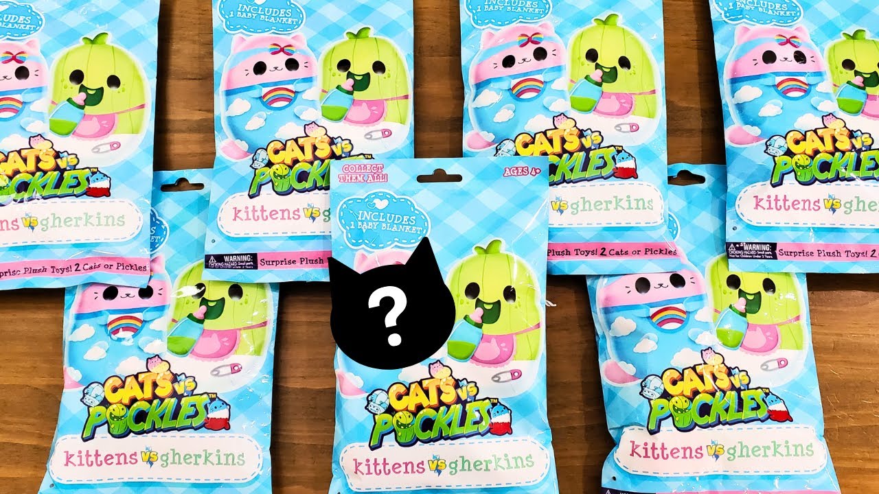 Cats vs Pickles 🙀🥒❗️ Kittens vs Gherkins ! Blind Bag Opening | ASMR Unboxing No Talking