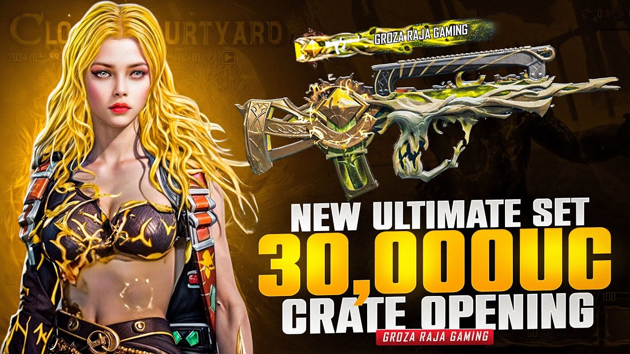 30000$ UC Wasted On new Ultimate Set💸🔥|Groza Raja Gaming | Pubgm Create Opening