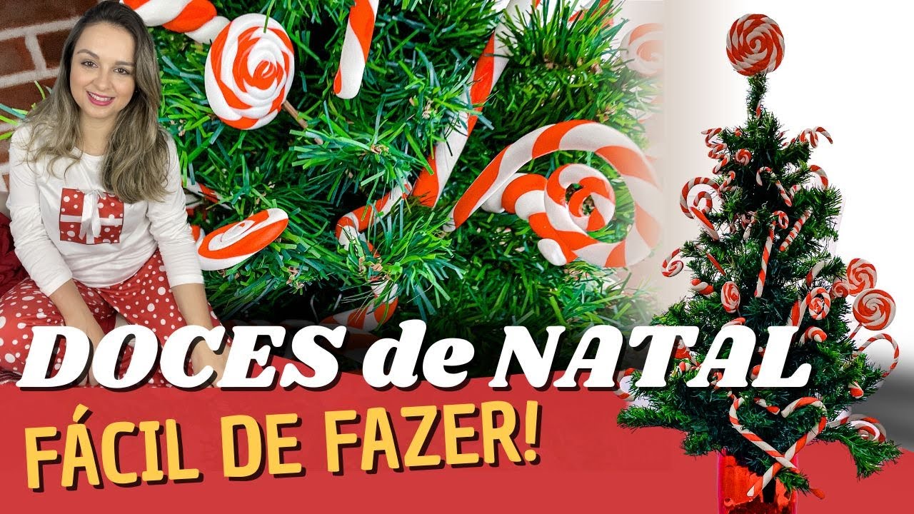DOCES DE NATAL com Biscuit - ARTESANATO