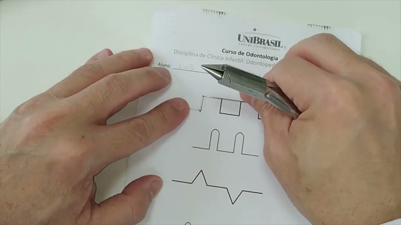 Técnica de dobras de fios ortodônticos