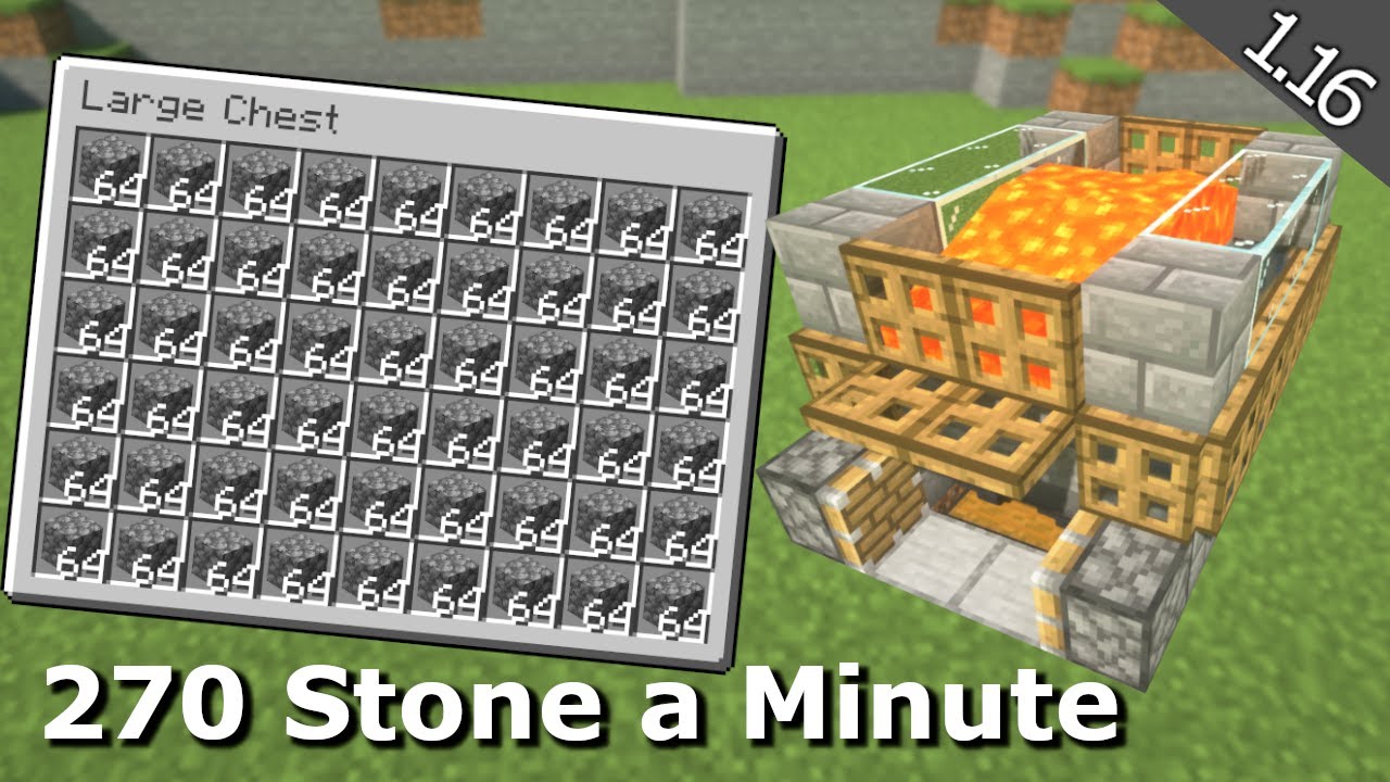 Fastest Cobblestone Generator! [16.200 Items/Hour]