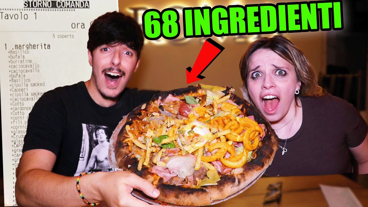 COSA SUCCEDE SE ORDINO UNA PIZZA CON 68 INGREDIENTI? *PIZZAIOLO IMPAZZITO*