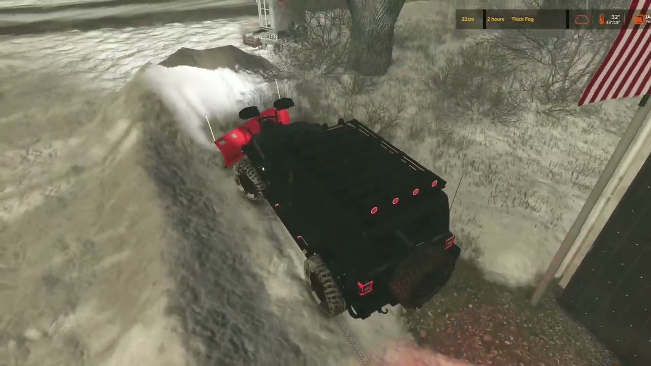 FS25 - Plowing Snow in Riverbend Springs