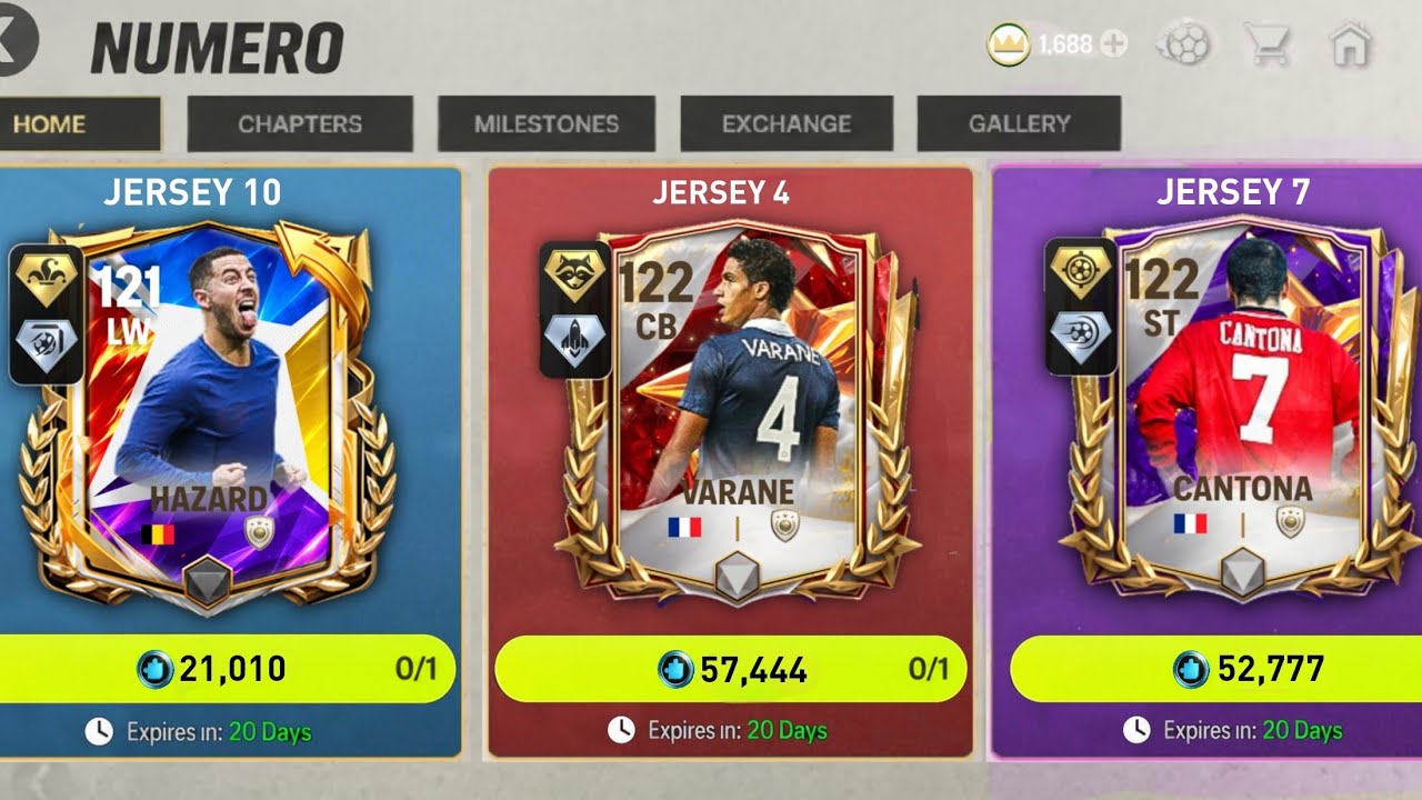 FREE REDEEM CODE!! 122 OVR VARANE ICONIC JERSEY NUMBERS 7, 6, 10 & 4 NUMERO EVENT FC MOBILE 26!
