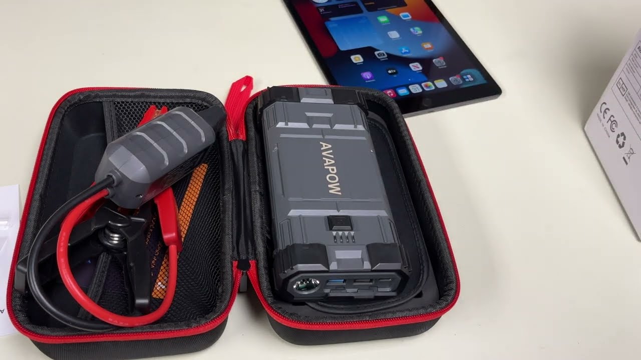 AVAPOW A18 Jump Starter 2000A 18000mAh Portable Battery Jump Starter Unboxing Amazon Purchased