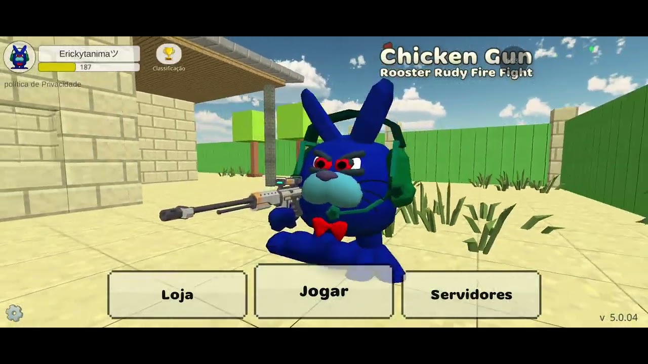 Entrando em alguns servers aleatórios (chicken gun)