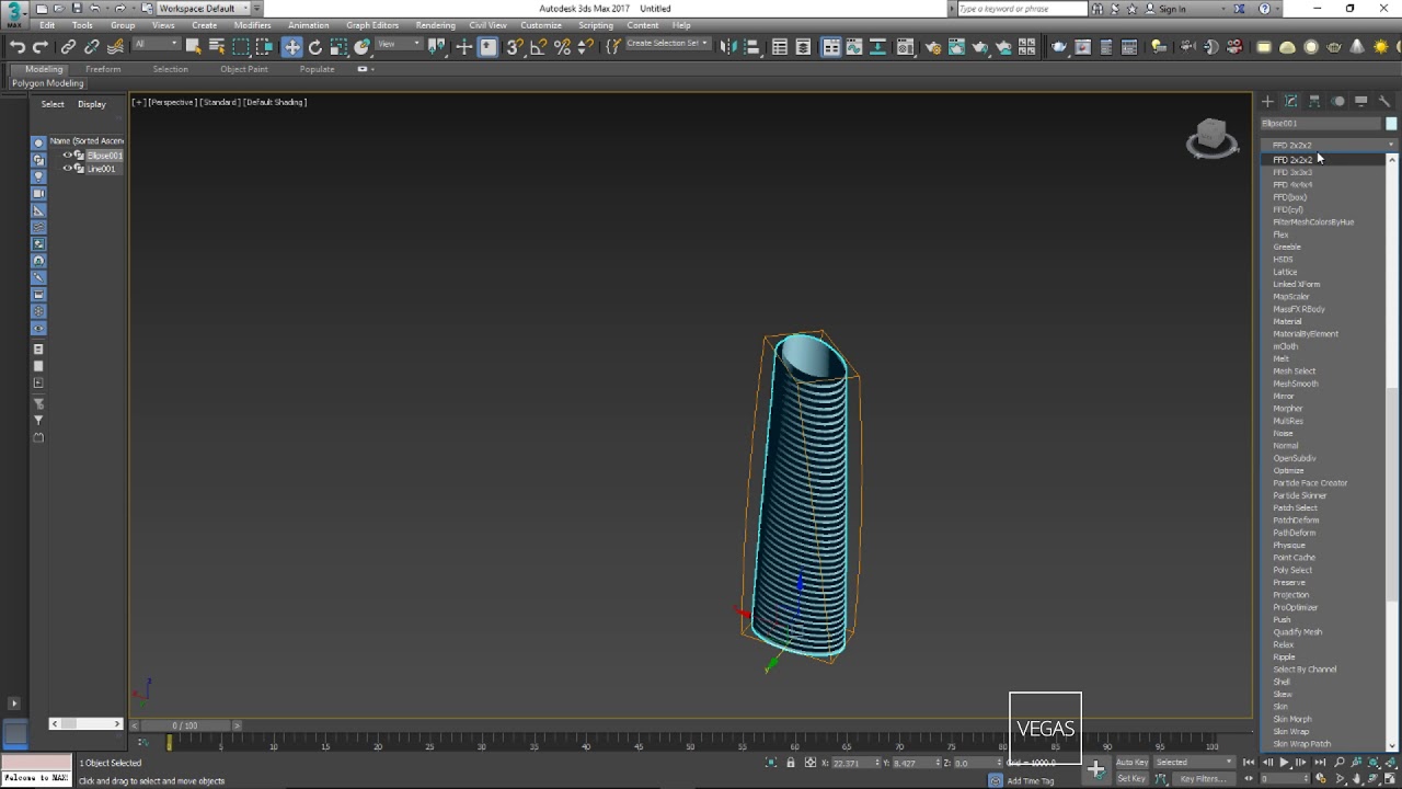 3ds Max Tutorial - tower core