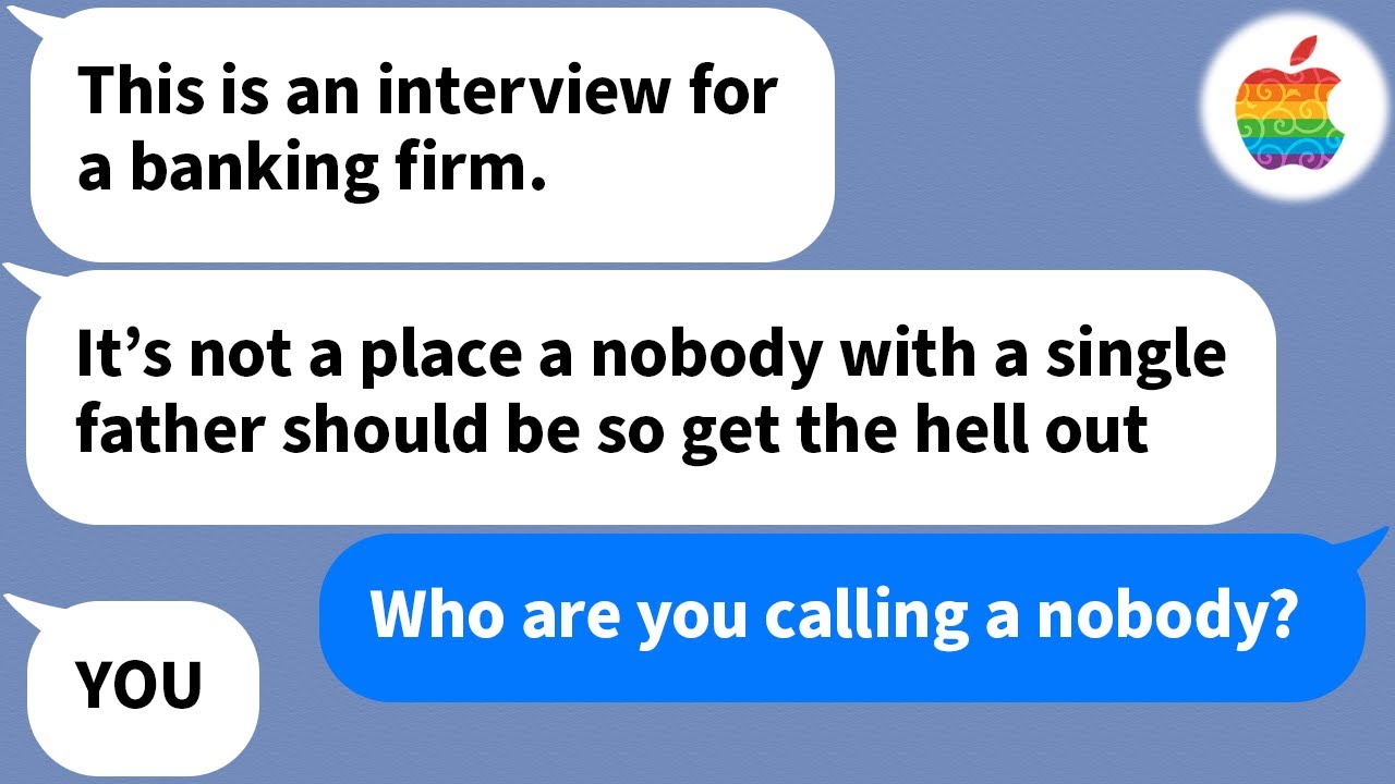 【Apple】 The interviewer started looking down on me once they found out I had a single father...