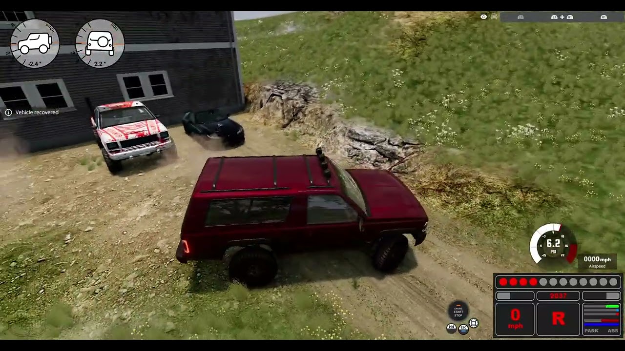 BeamNG drive driveing my cars