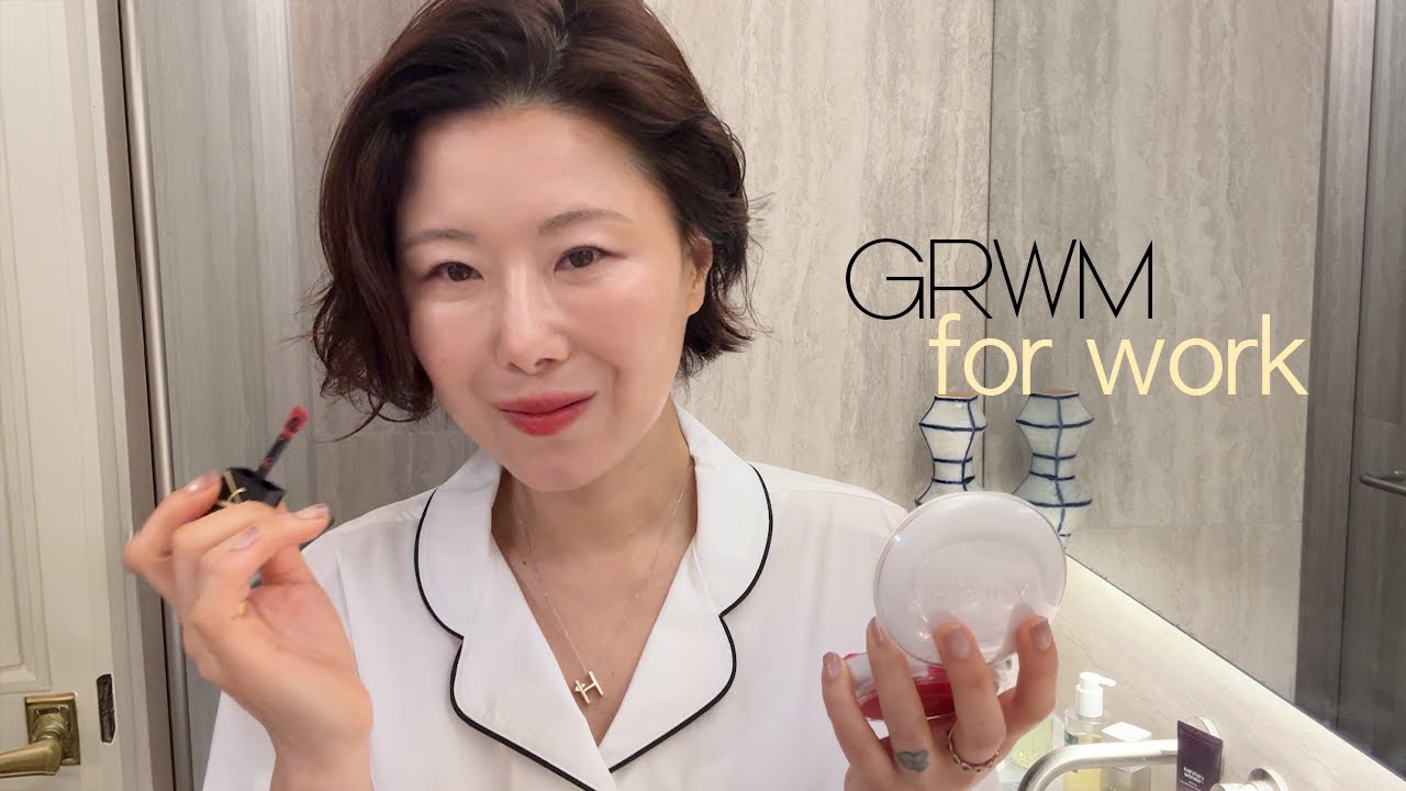 건조한 계절에 딱‼️ 쉽고 간편한 출근 메이크업 ✨ 드뮤어 종결 (feat.욕실 인테리어 바꿨어요~)