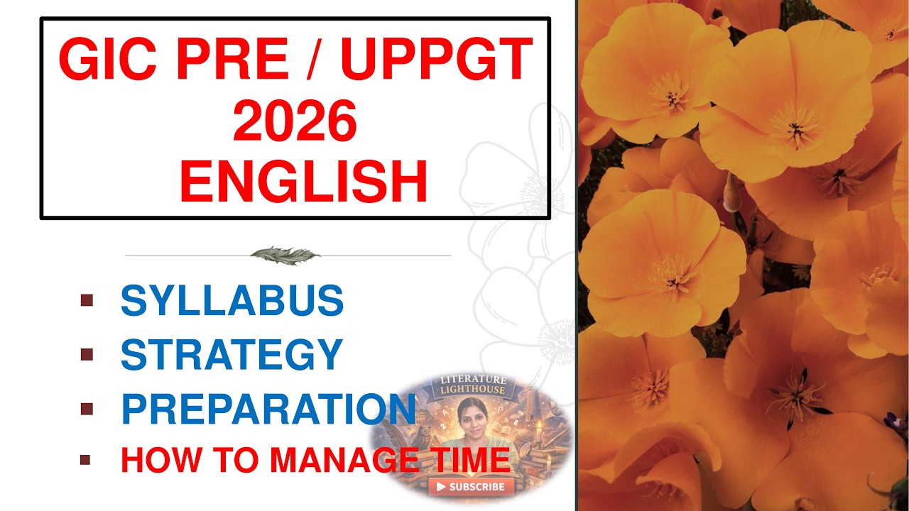 How to Prepare UP PGT & GIC English Together? | Syllabus, Strategy & Booklist Explained