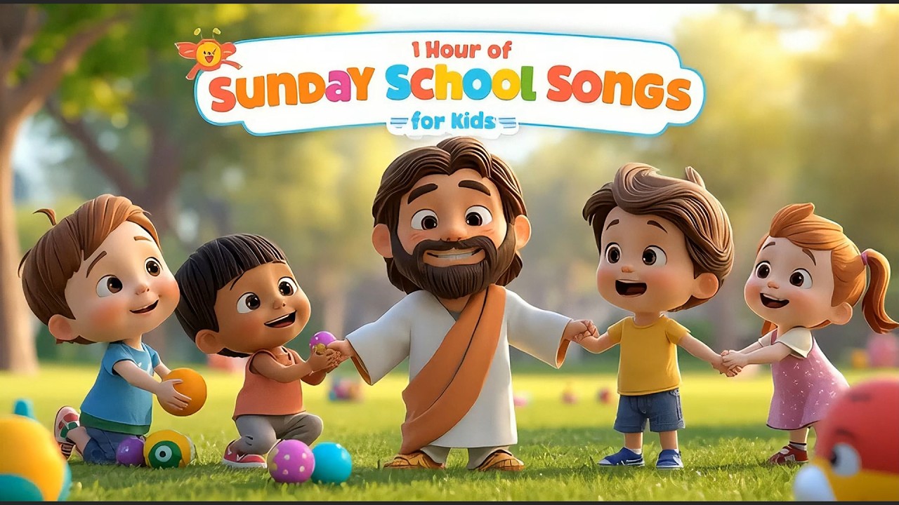 ✨ 1 Hour of Sunday School Songs for Kids &mdash; Worship for Ages 2&ndash;10 #biblesongs #kidsworship