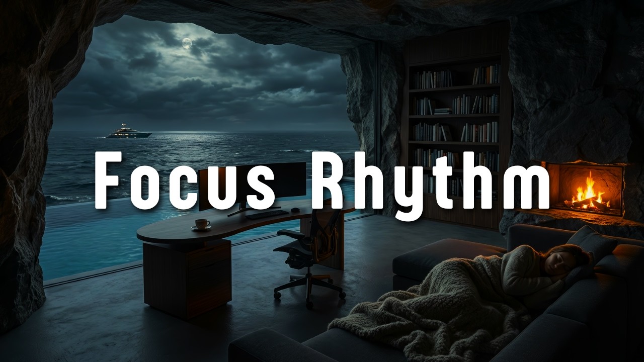 When the World Sleeps, Your Mind Works – Deep Work Music from a Moonlit Ocean Cave