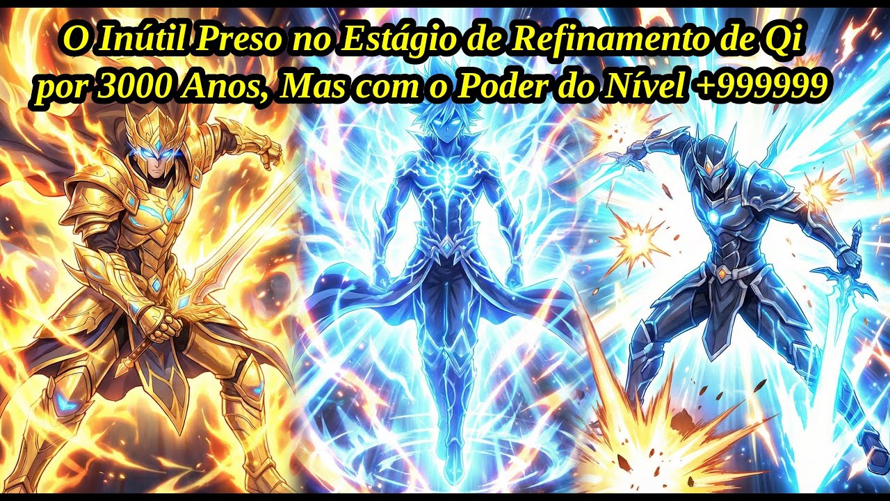 O Inútil Preso no Estágio de Refinamento de Qi por 3000 Anos, Mas com o Poder do Nível +999999