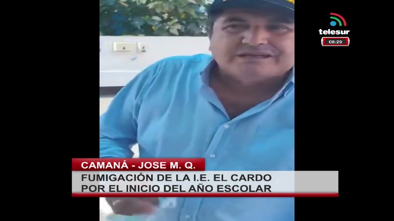 FUMIGACIÓN DE LA I.E. EL CARDO POR EL INICIO DEL AÑO ESCOLAR - #camana