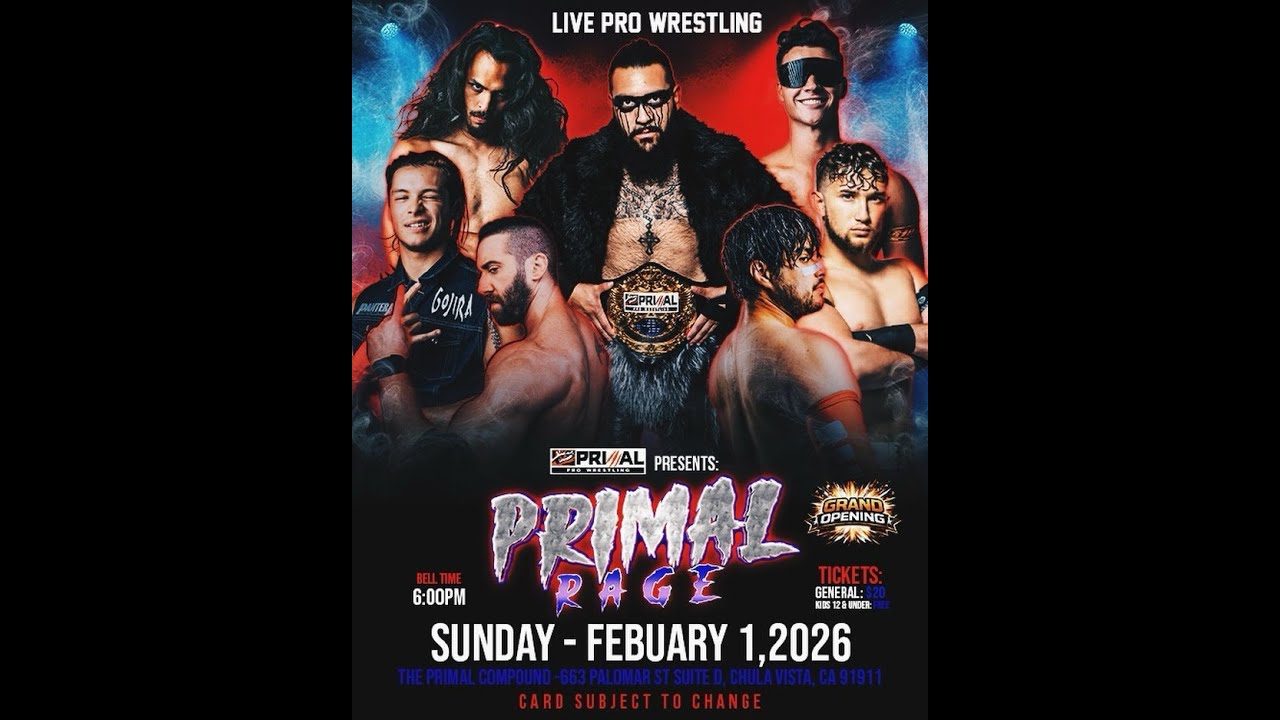 Primal Pro Wrestling - RAGE - Feb 1, 2026