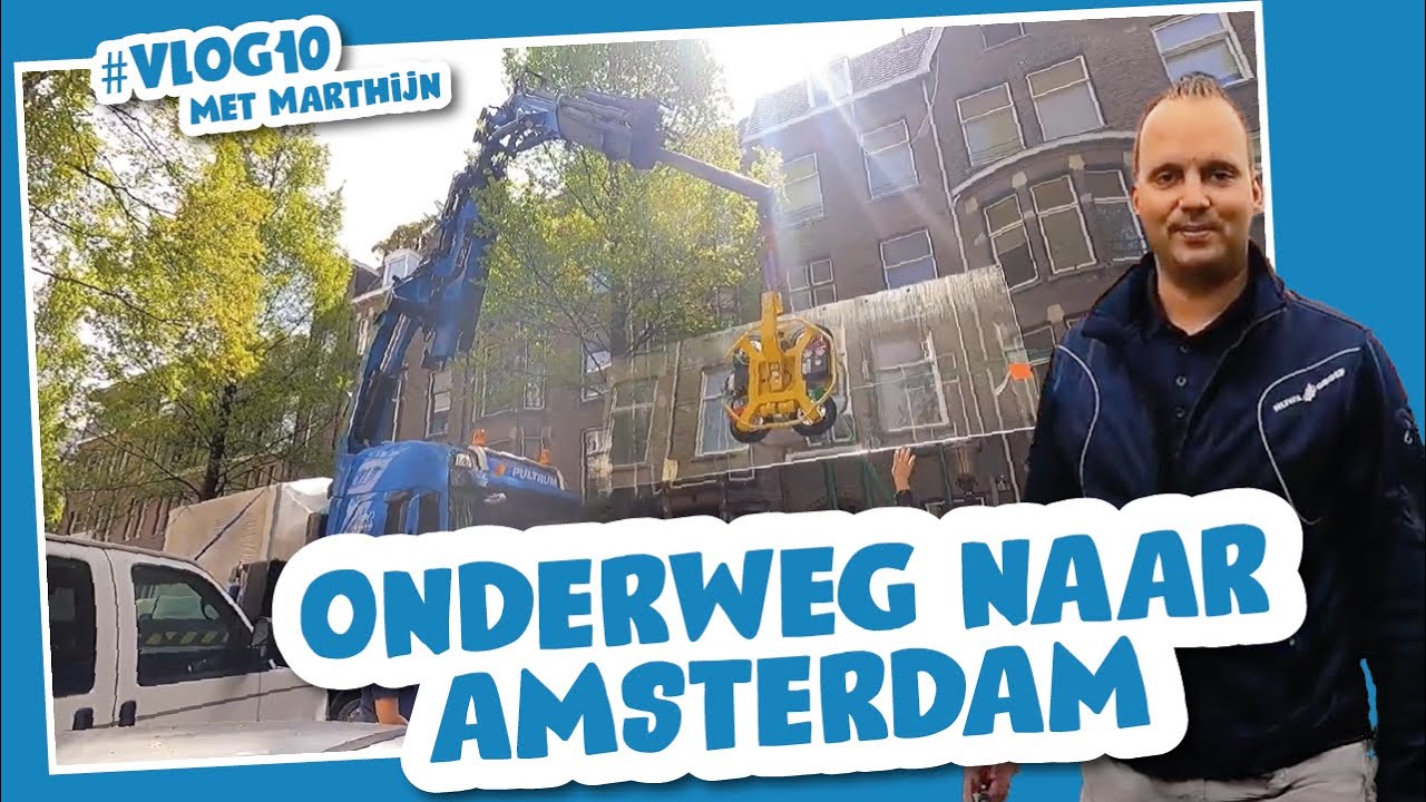 Met de kraancombi door hartje Amsterdam!