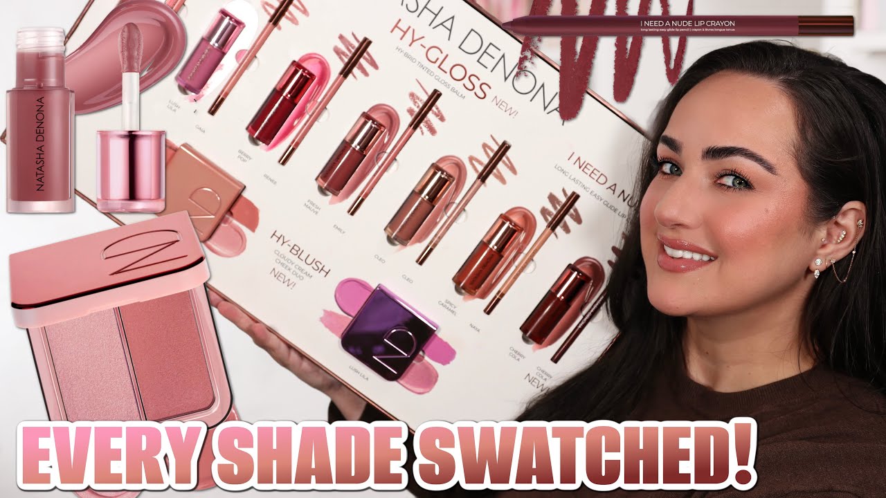 NEW Natasha Denona Spring Collection 🌸 | Hy-Gloss Balms, New Lip Liners & Hy-Blush Swatches!