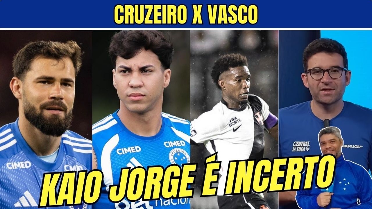 PROBLEMAS E NOVIDADES! CRUZEIRO KAIO JORGE É INCERTO, NOVO GOLEIRO ASSUME E VASCO TAMBÉM TEM BAIXA