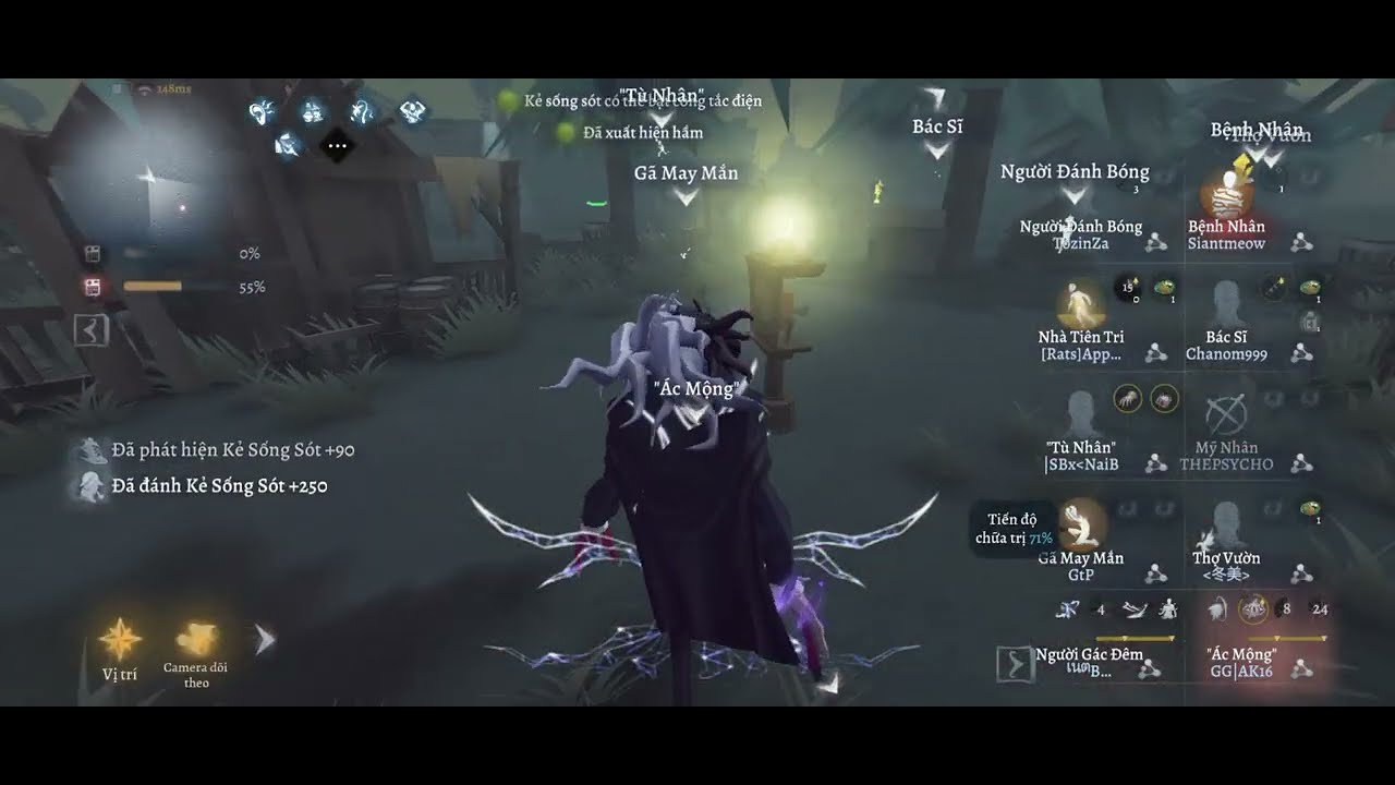 Ác Mộng (Nightmare) | 2vs8 Gameplay | Identity V